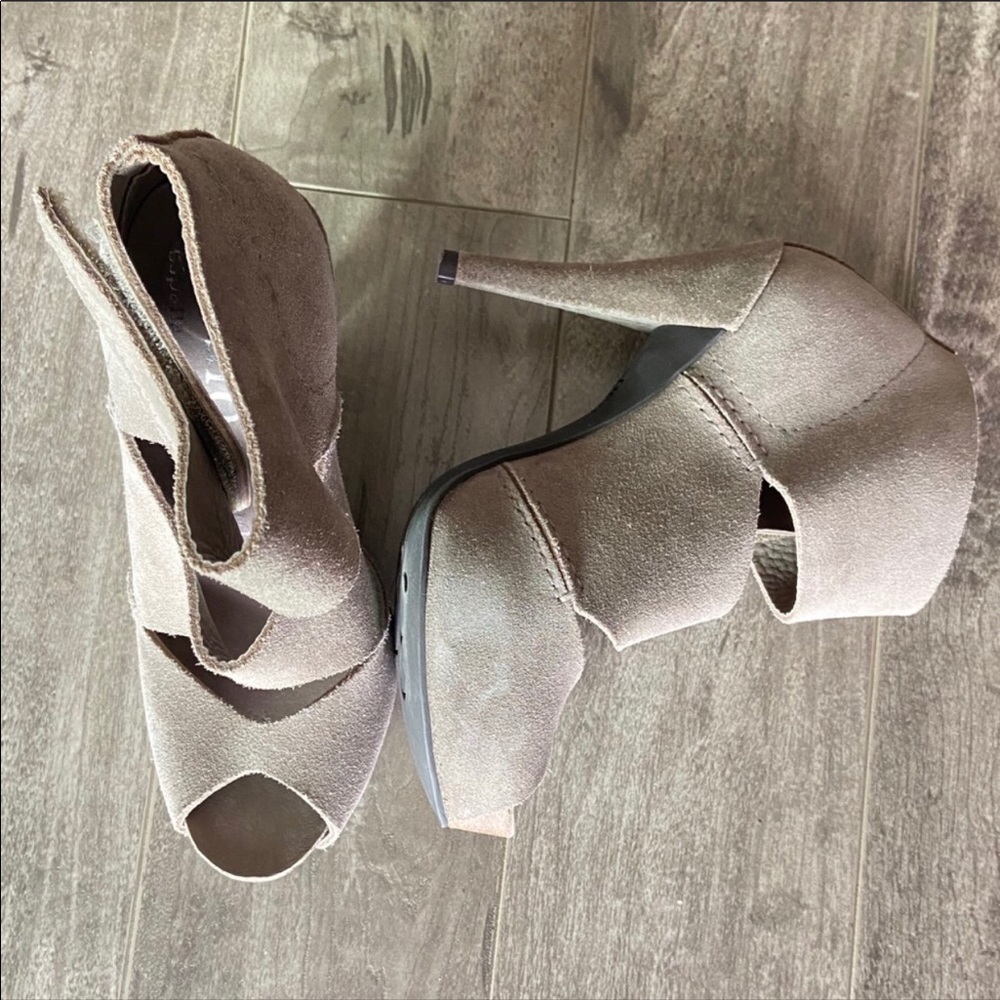 Pedro Garcia Suede Heels Size 36.5